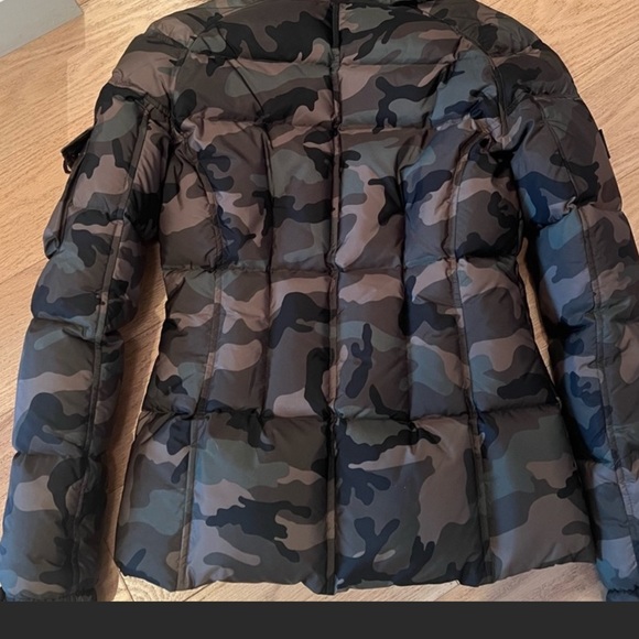 SAM Camo Puffer Jacket with Removeable Real Fur Trim - Picture 7 of 7